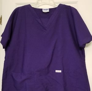 Landau Scrub Top - size XL or 2XL - Purple